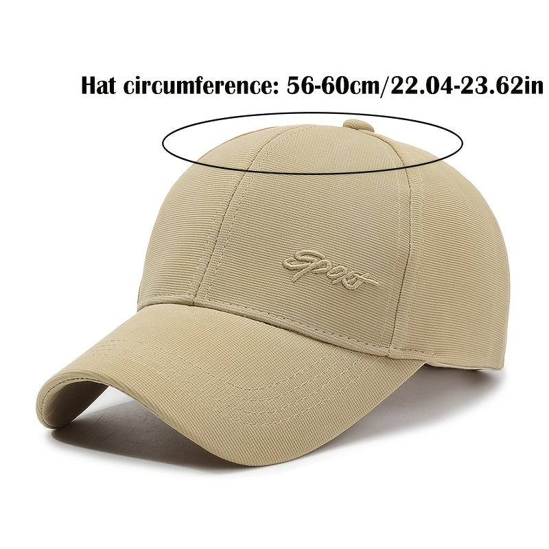 Men's Embroidered Duckbill Baseball Cap - Lightweight & Breathable