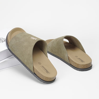 Men's Casual Summer Slip-On Slippers, Anti-Slip Outdoor Sandals