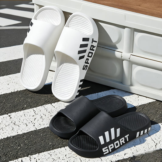 Men'S Casual Summer EVA Slippers | Non-Slip, Durable Sole, Comfortable Slide-On Design, Suitable for Outdoor, Indoor, and Bathroom Use, Unisex - ayq