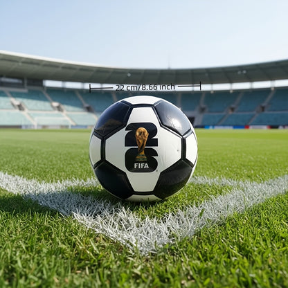 Official Size Adult Soccer Ball with Unique 2026 Mascot Designs