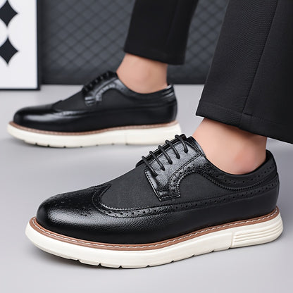 Men's Lightweight Business Casual Loafers, PU Leather