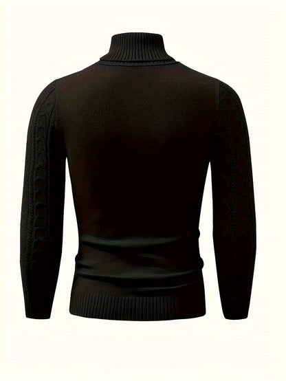 2024 New Cross-Border Men'S Plaid Knit Pullover Sweater (Men'S Warm Top)