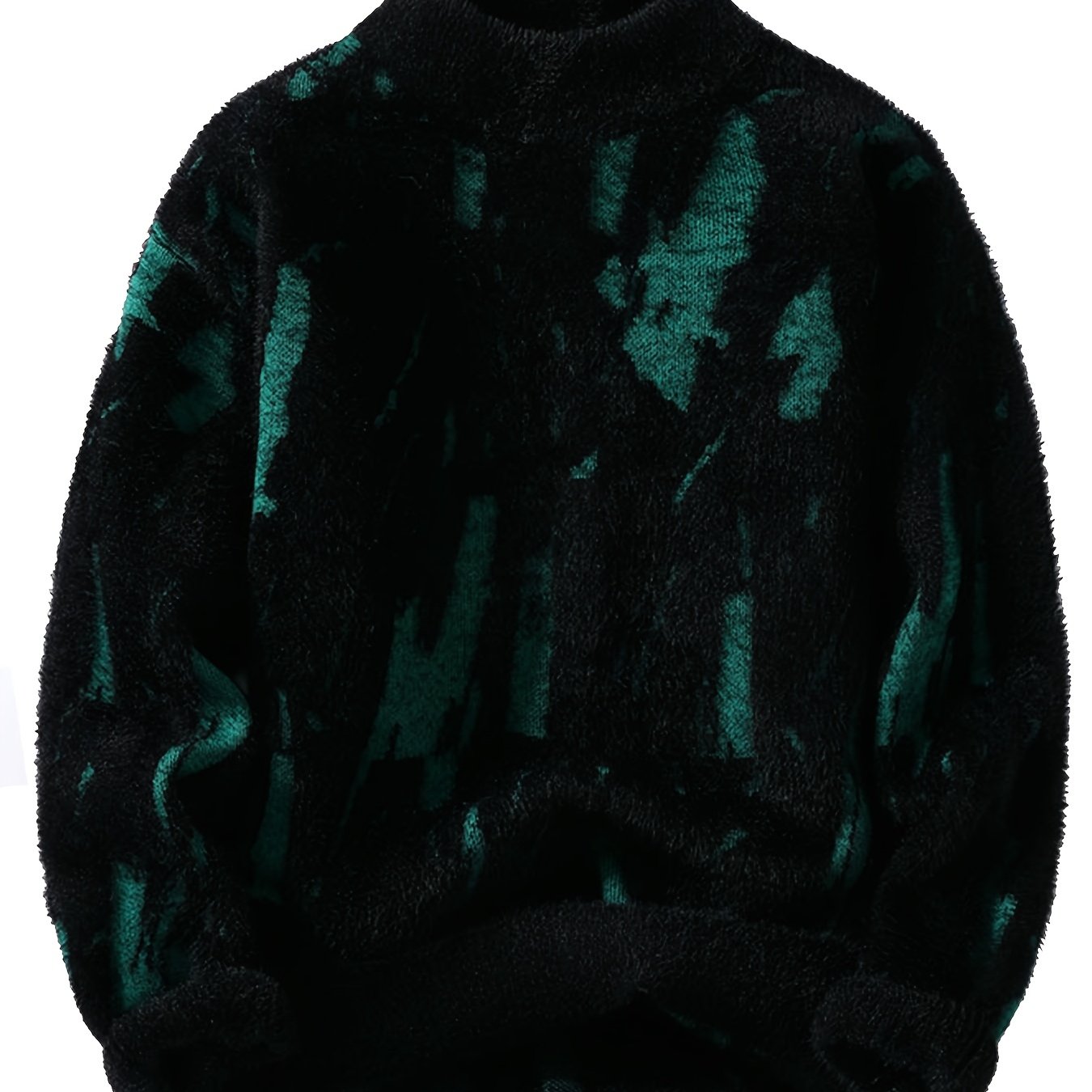 Տղամարդու փափուկ տրիկոտաժե սվիտեր | Կլոր օձիք, հաստ, տաք, առօրյա ոճ, գունային բլոկներով նախշ, աշուն/ձմեռ սեզոն, սովորական չափսի դեռահասների համար