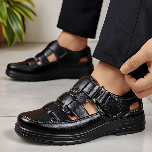 Men's Lightweight PU Slip-On Indoor & Beach Sandals - ayq