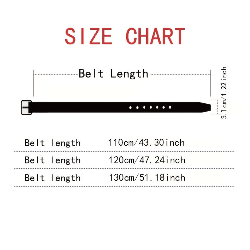 CKIRUV Men'S Elegant Faux Leather Belt with Alloy Buckle, Fashionable Business Casual Accessory, Ideal Valentine's/Mardi Gras/Campus Gift, Black