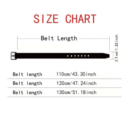 CKIRUV Men'S Elegant Faux Leather Belt with Alloy Buckle, Fashionable Business Casual Accessory, Ideal Valentine's/Mardi Gras/Campus Gift, Black