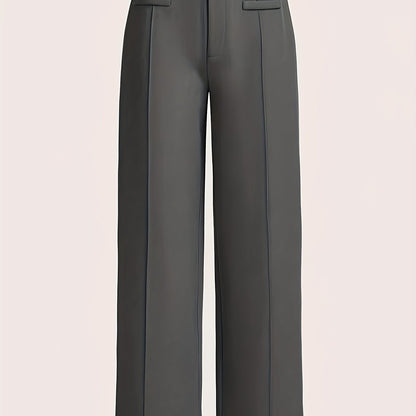 European And American Women'S High-Waisted Straight Wide-Leg Casual Long Pants for Spring, Autumn, And Winter.