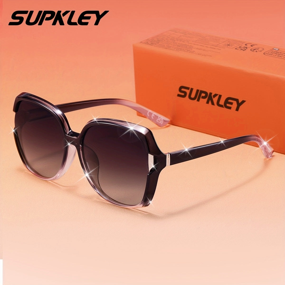 Women's Polarized Oval Sunglasses with TAC UV400 Lenses
