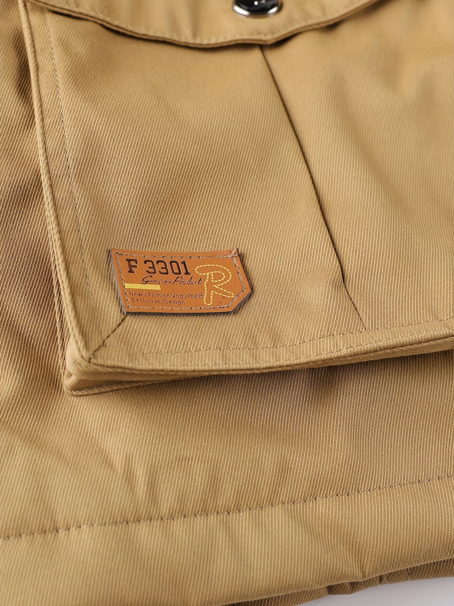 Men'S Winter Fleece-Lined Military-Style Jacket - Thickened Zip-Up Coat with Large Pockets, Olive Green Casual Winter Coat for Outdoor Activities, Winter Coats, Durable Fabric Coat