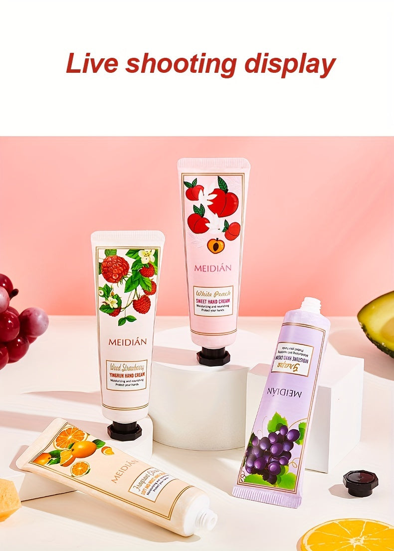 5pcs/set Hand Cream Set, Moisturizing And Nourishing Hand Lotion for Dry Cracked Hands, Gift for Women