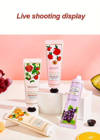 5pcs/set Hand Cream Set, Moisturizing And Nourishing Hand Lotion for Dry Cracked Hands, Gift for Women