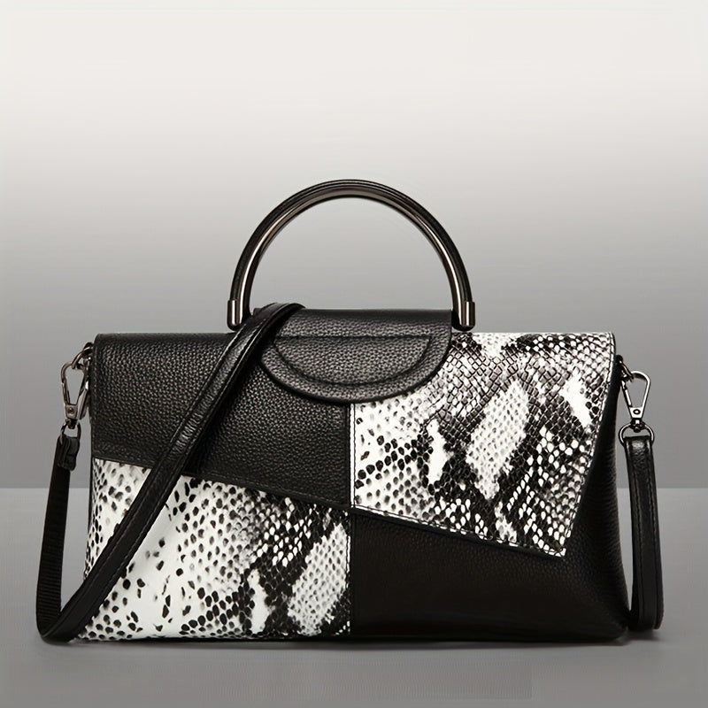 Եվրոպական և կանացի կոկորդիլոսի նախշերով արհեստական ​​կաշվե ճիրան, նրբագեղ երեկոյան ձեռքի պայուսակ, կանանց համար նախատեսված ուսի պայուսակ