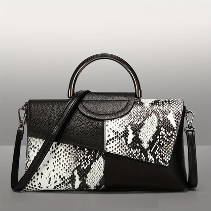 Եվրոպական և կանացի կոկորդիլոսի նախշերով արհեստական ​​կաշվե ճիրան, նրբագեղ երեկոյան ձեռքի պայուսակ, կանանց համար նախատեսված ուսի պայուսակ