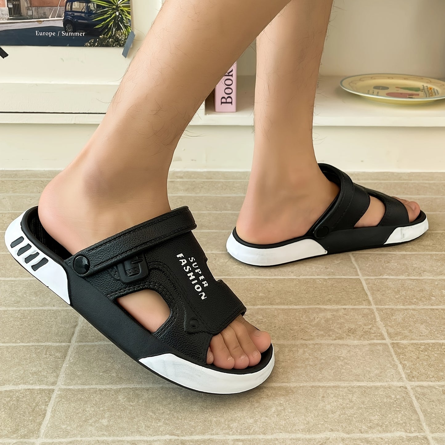 Minimalist EVA Slip-On Sandals for Men and Women, All-Season Comfort