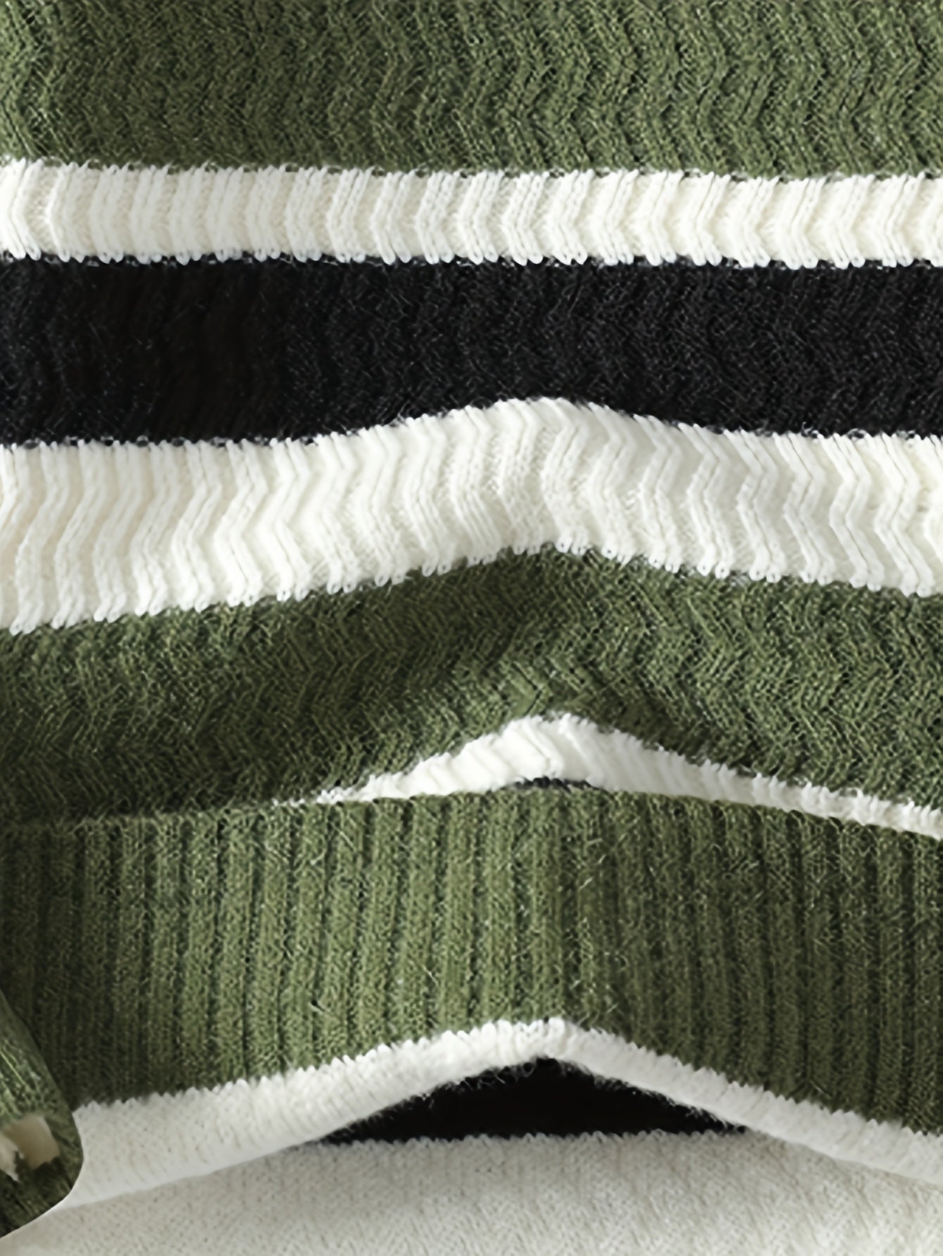 Աշնանային և ձմեռային նոր տղամարդկանց ոլորված շերտավոր կլոր վզնոցով տրիկոտաժե սվիտեր միջին տարիքի հարմարավետ տաք վերնաշապիկի համար