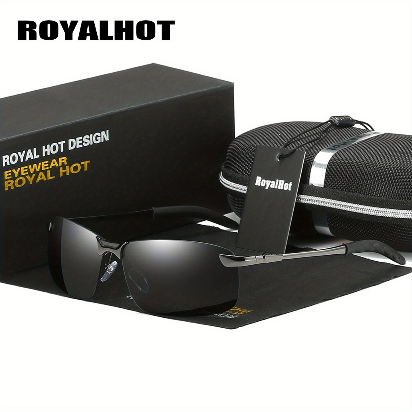 Men's Polarized Reflective Metal Alloy Driving Glasses