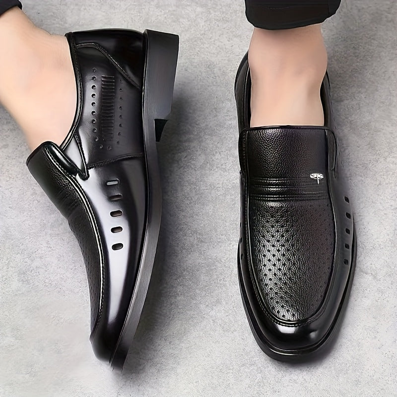 Men's Lightweight Breathable Slip-On Business Shoes