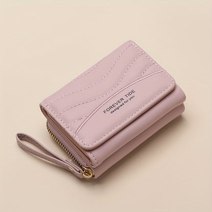 Կանացի նորաձև մինիմալիստական ​​ծալովի դրամապանակ՝ ճարմանդային դիզայնով, մեծ տարողությամբ, հասանելի է 6 գույնով