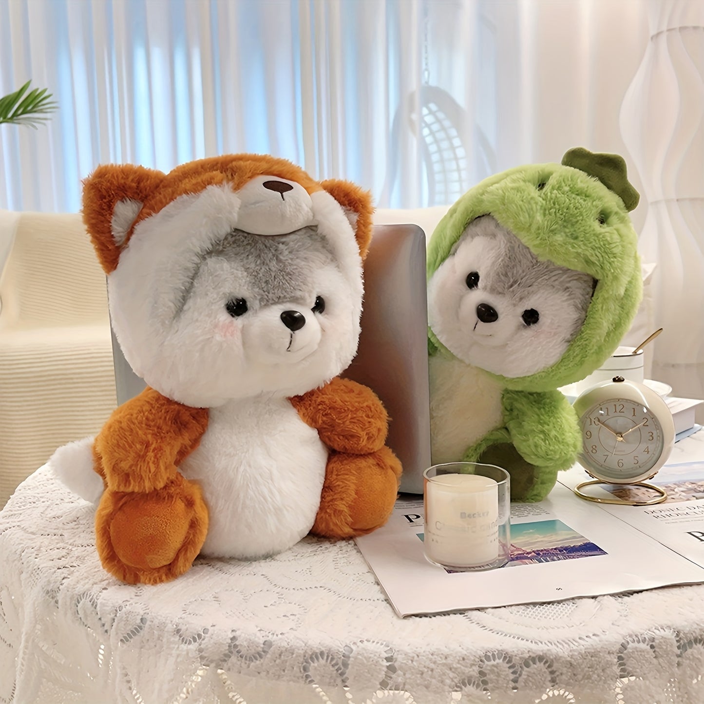 20Cm/7.87In Cute Cartoon Animal Plushies - Soft, Huggable, And Vibrant Stuffed Creatures for Birthday, Halloween, Thanksgiving, And Christmas Presents, Decor, And Collectibles