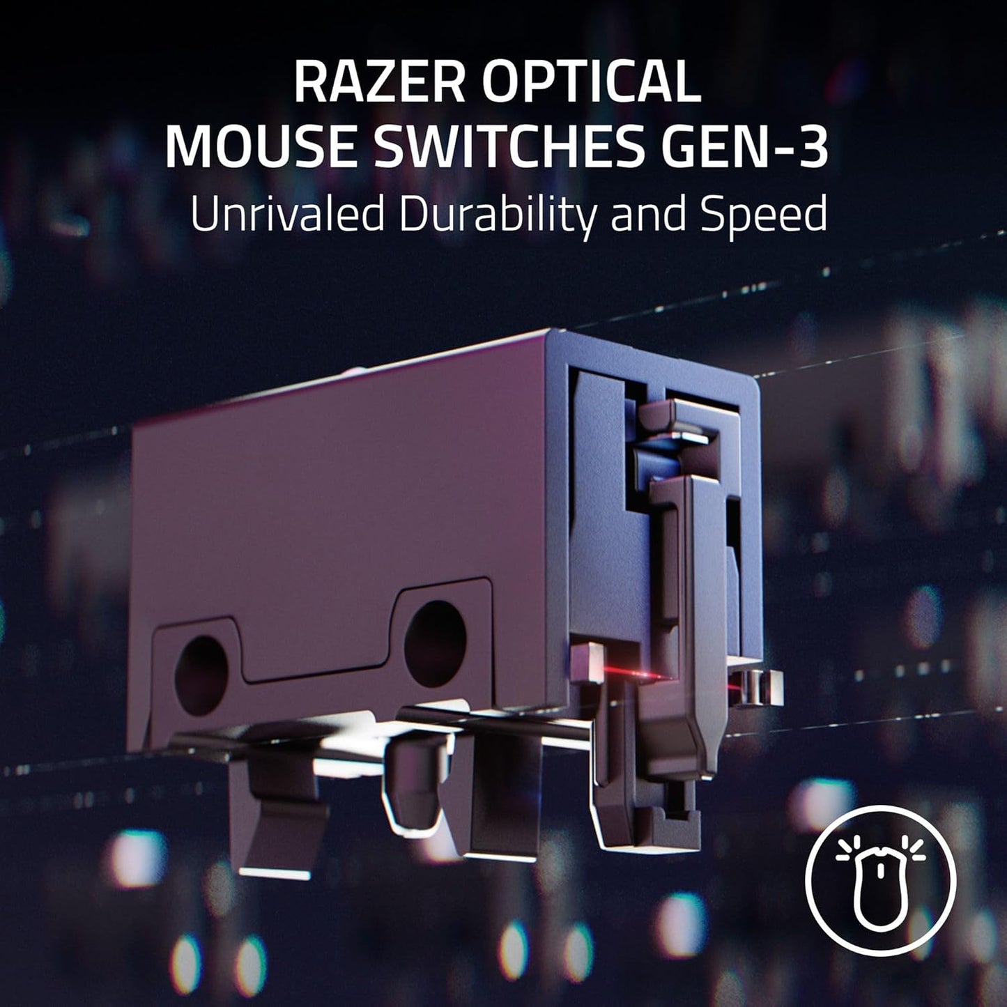 Razer Basilisk V3 35K Wired Ergonomic Gaming Mouse : Hyperscroll Tilt Wheel - 35K DPI Optical Sensor Gen 2-13 Customizable Controls - Chroma RGB - Optical Switches Gen 3 - Speedflex Cable