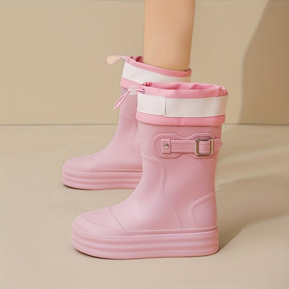 Casual Waterproof Short Rain Boots for All-Season Wear