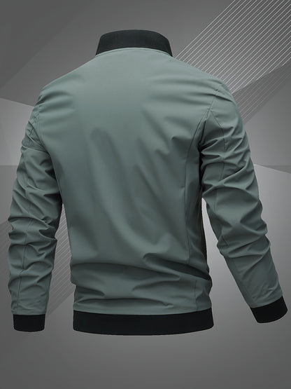 Տղամարդկանց Letter Embroidered Casual Bomber Jacket Gifts Best Sellers