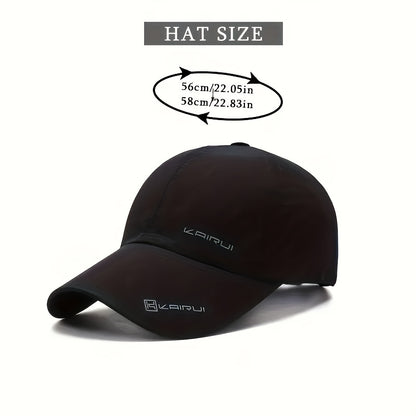 Kairui Unisex Breathable Sun Protection Baseball Cap, Lightweight Polyester 100% Fabric, Adjustable Casual Style, Alphabet Pattern, Hand Wash, Ideal for Mardi Gras & Ramadan Gifts
