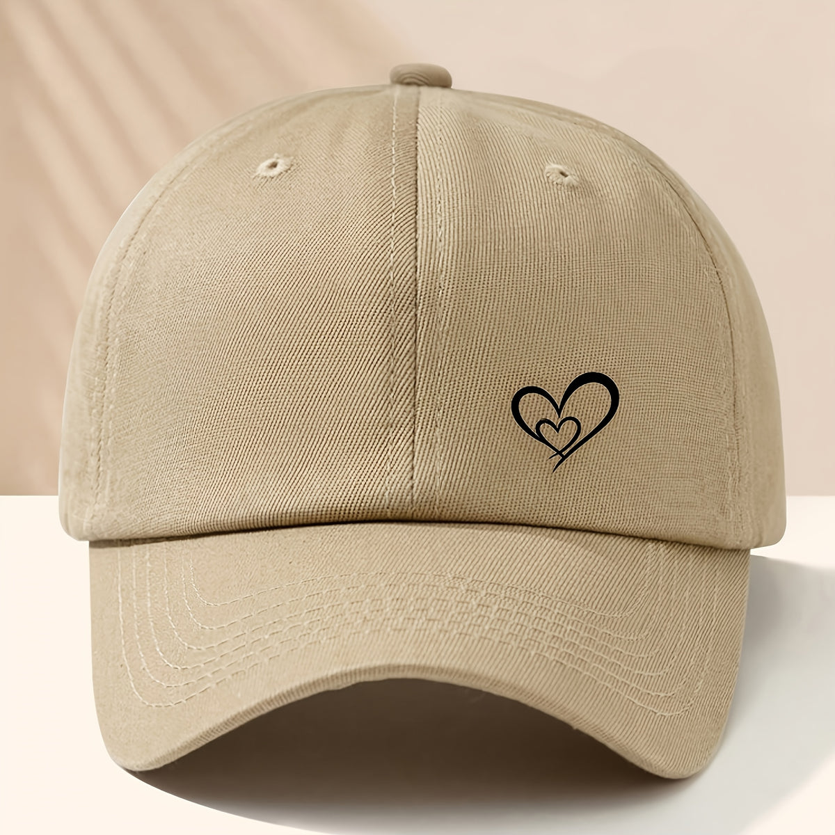 Unisex Breathable Baseball Cap for All Seasons, Fitted Polyester