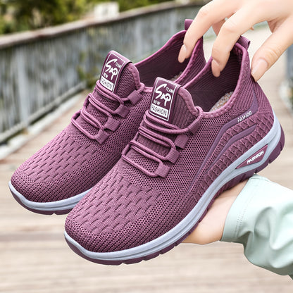 Women's Casual Low-Top Sneakers Breathable Fabric All-Season