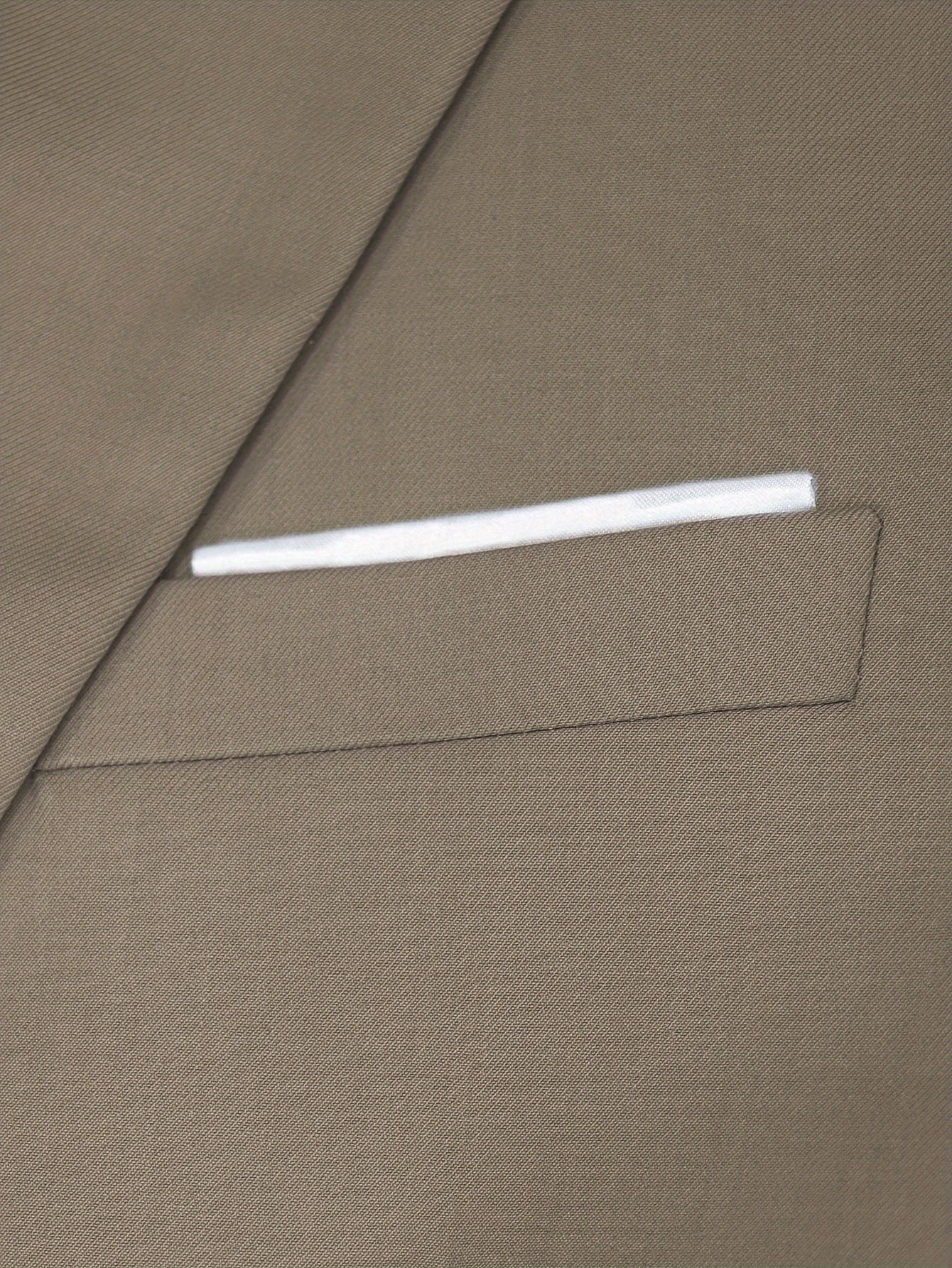 Men's Two-Piece Suit in Solid Color with Sealed Pockets, Regular Fit Suit Trousers, Elegant and Classic, Suitable for Business and Wedding Parties