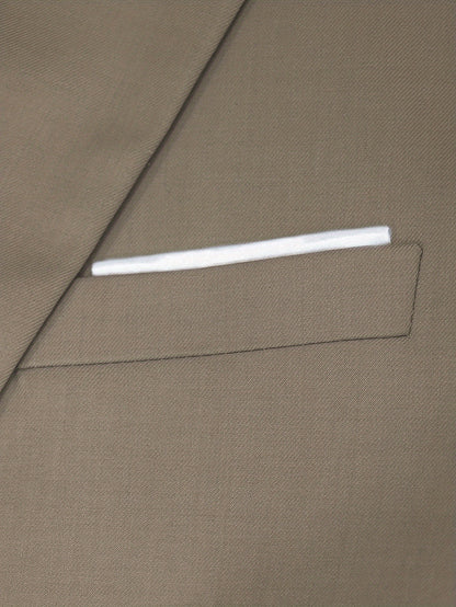 Men's Two-Piece Suit in Solid Color with Sealed Pockets, Regular Fit Suit Trousers, Elegant and Classic, Suitable for Business and Wedding Parties