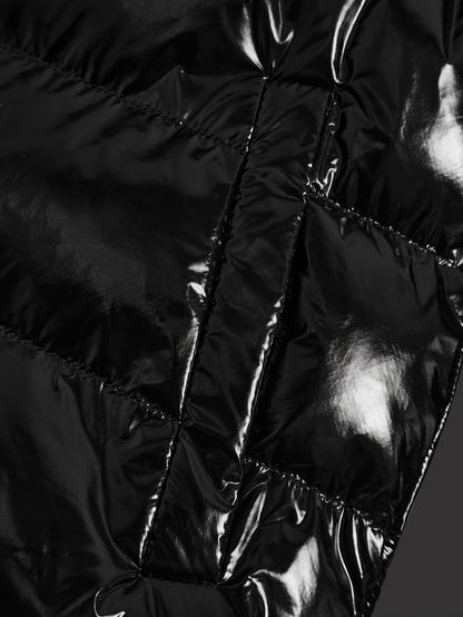 Women'S Winter Hooded Coat - Lightweight Warm Loose Fit Jacket with Full-Zip Closure, Elegant Brown Outerwear for Cold Weather, Office, Dates & Everyday - Non-Stretch Fabric Construction, Ladies Winter Coats, Date Night Wear,