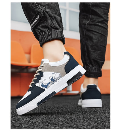 1pair Unisex All-Season Casual Hiking Sneakers, Low Top Faux Upper, Fabric Lining, PVC Sole, Comfortable Walking Shoes for Men and Women