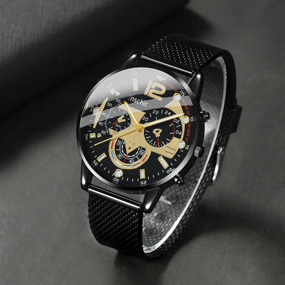 Գործնական, առօրյա տղամարդու քվարցային ժամացույցի և ապարանջանի հավաքածու - մինիմալիստական ​​աքսեսուար, կատարյալ նվեր նրա համար