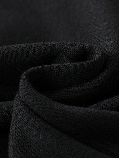 2pcs Set of 3D Embossed Letter Solid Color Thickened Hooded Sweatshirt for Autumn and Winter, Fleece-Lined Fabric with Comfortable Feel and Strong Warmth, Fashionable Versatile Unisex ' Hoodie with Round Neck Pullover, Perfec