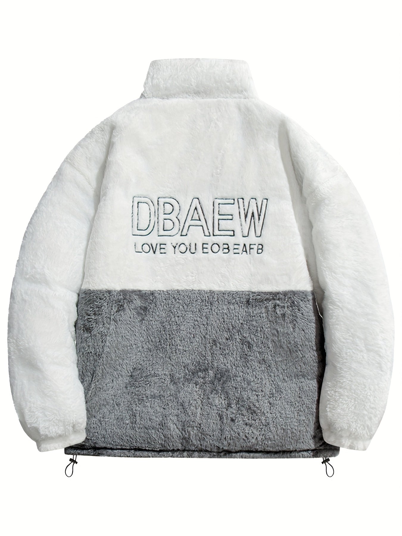 Men's Dual-Sided Insulated Jacket with Full-Zip Closure & Stand Collar - Reversible Winter Coat with Warm Filling, Machine Washable, White & Black Outer Layers, Casual & Formal Outerwear for Skiing, Snowboarding, Everyday Use