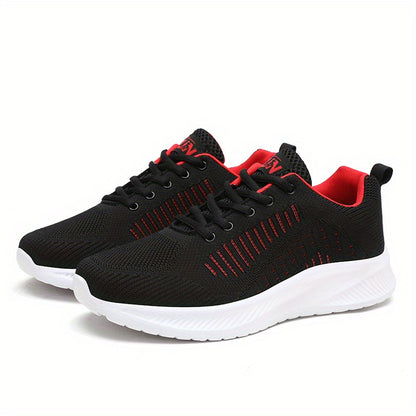 Men's Summer Lightweight Odor-Resistant Breathable Sneakers - Minimalist Lace-Up Training Shoes Suitable for Running, Gym & Casual Wear - Neutral Cushioning, Upper & Sole, Spring/Fall Transition Athletic Footwear - ayq