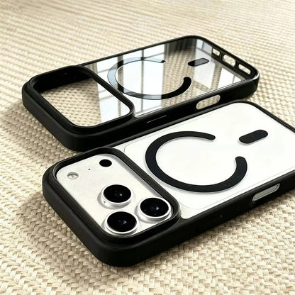 Magnetic Transparent Phone Case for iPhone 18 Pro Max with Wireless Ch