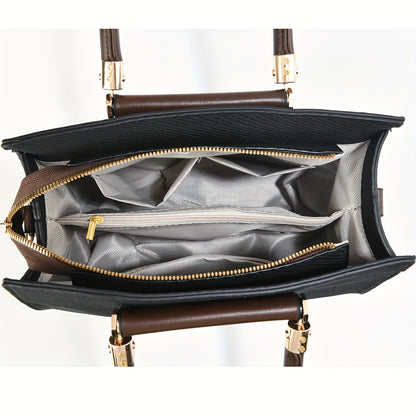 Elegant High-Capacity PU Crossbody Bag for Women