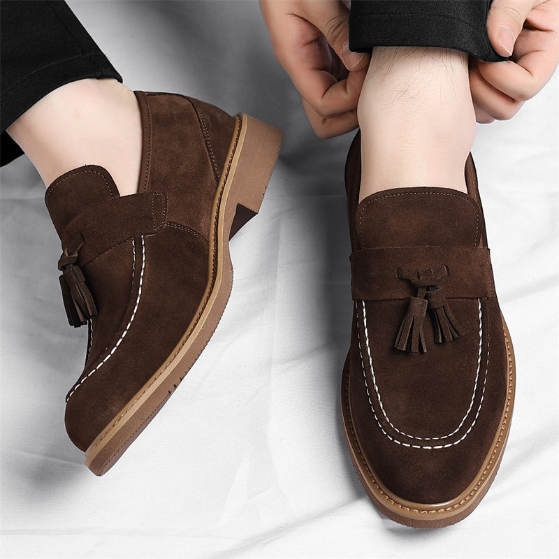 Men's Stylish PU Loafers Casual Dress Shoes for All Seasons