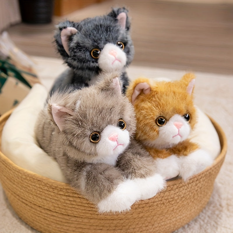 Պրեմիում խաղալիք փափուկ խաղալիք՝ ռեալիստական ​​կատվի, փափուկ խաղալիքներ, խելոք կատվիկներ, փափուկ խաղալիքներ՝ տղաների և աղջիկների համար