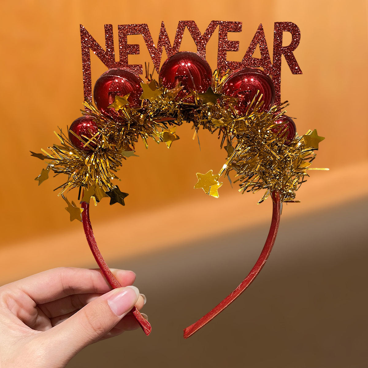 1/2pcs New Year Style, New Year Slogan Decorated Star Headband, Simple and Cute, Suitable for New Year's Eve Events, Parties, and Gatherings, Enhances Festive Atmosphere, Recommended as a New Year Gift Hair Accessory, Festive