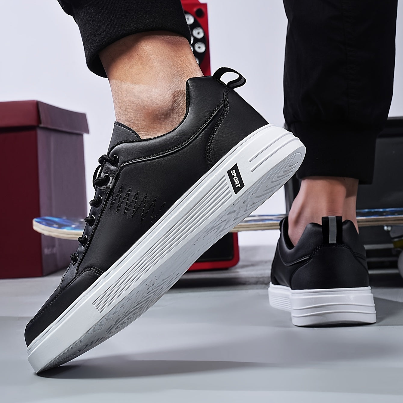 [sneakers] Men'S Outdoor Skate Shoes, Stylish And Casual Sports Footwear, Comfortable And Versatile - ayq