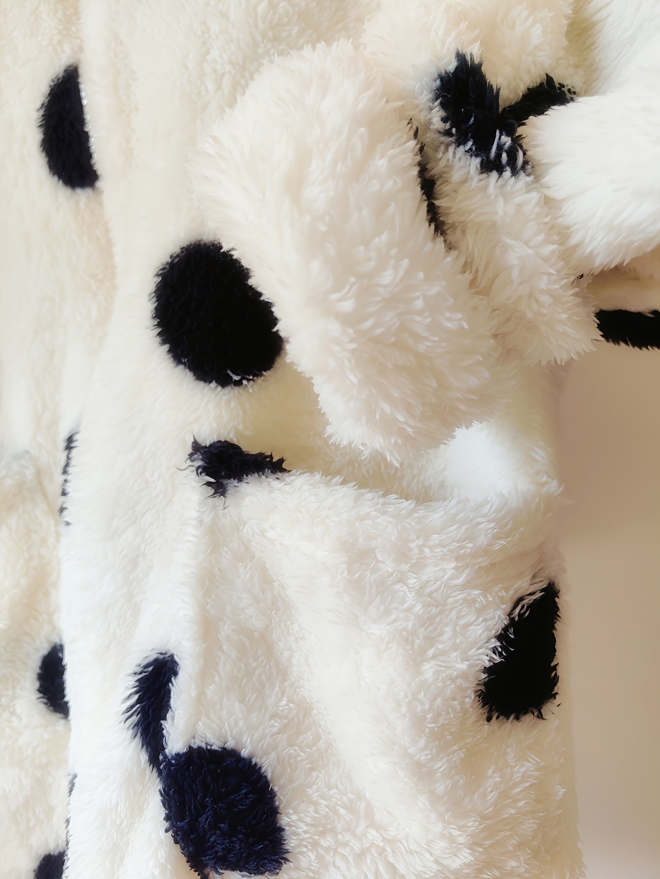 2pcs Women'S Autumn & Winter Loungewear Set | Polka Dot High Neck Zip-Up Jacket + Pants with Pockets, Loose Fit, Long Sleeve Drop Shoulder Style for Casual Home Wear.