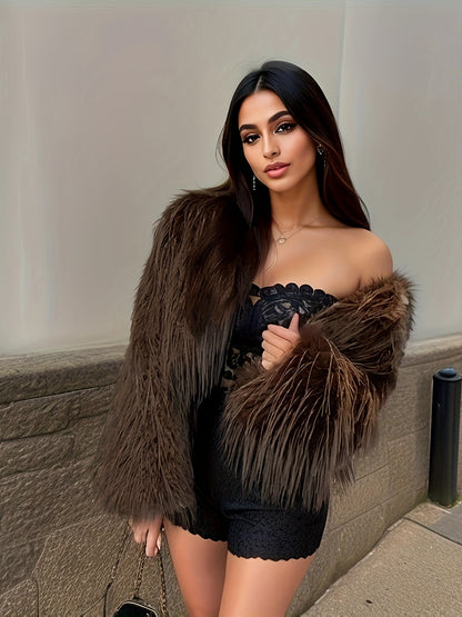 Targeted Yudomi Faux Fur Short Coat for Women