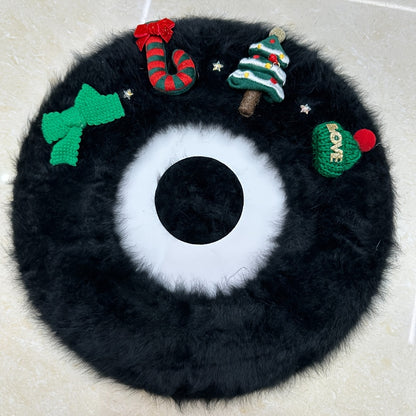 Women's Red Christmas Beret Hat with 3D Christmas Tree Decorations - Elastic Drawstring Closure, Lightweight Warm Winter Hat for Holiday Parties, Photo Shoots, Valentine's & New Year's Eve - Festive Movie-Inspired Fashion Acc