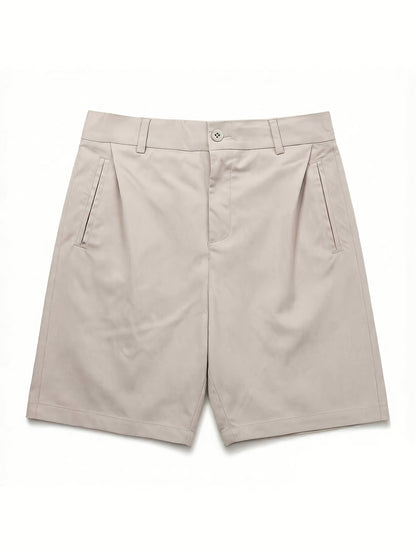Women’s Lightweight Minimalist Suit Shorts with Pockets - Summer Casua
