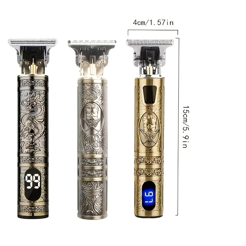 YAIAWISU Men's -Like Electric Hair Clipper & Beard Trimmer - USB- Operation, T-Shaped Blade with 4 Adjustable Speeds (Limited Combs), Self-Cleaning Design, Lithium-Free -Free Technology, All-in-One Hair Cutting