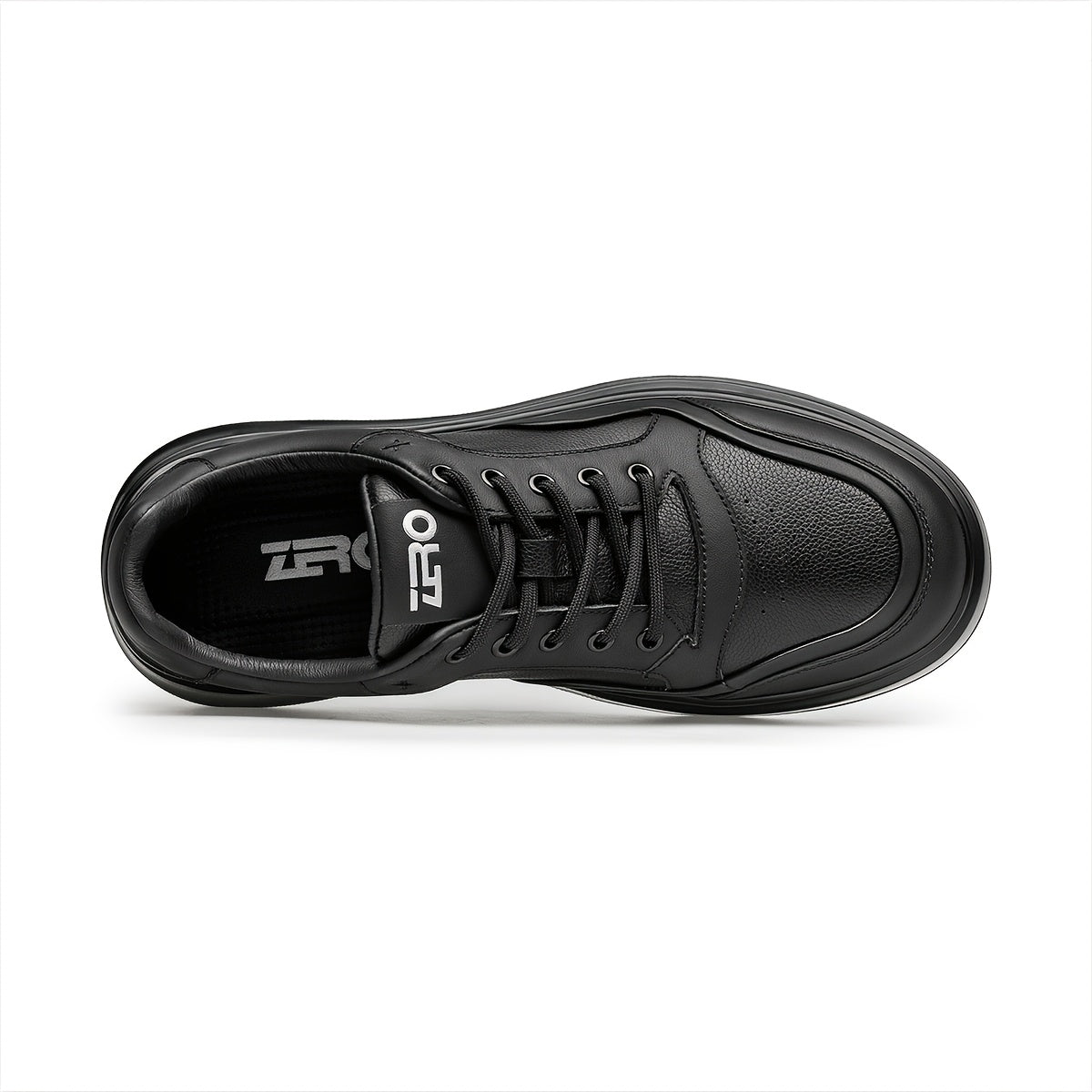 Men's Genuine Leather Casual Platform Sneakers - Breathable Spring Sho