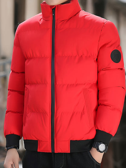 Men's Casual College Style Lightweight Polyester Jacket